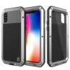 IPhone X Metal Case, Heavy Duty Military Grade Rugged Armor Cover [shock Proof] Hybrid Full Body Hard Aluminum & TPU Design -Phone Vibe Shop perspektive metallic case iphone X 8969e6e2 3752 4c79 96e3 ea4fdec10e02