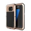 Galaxy S7 EDGECase, PUNKcase Metallic Gold ShockproofSlim Metal Armor Case