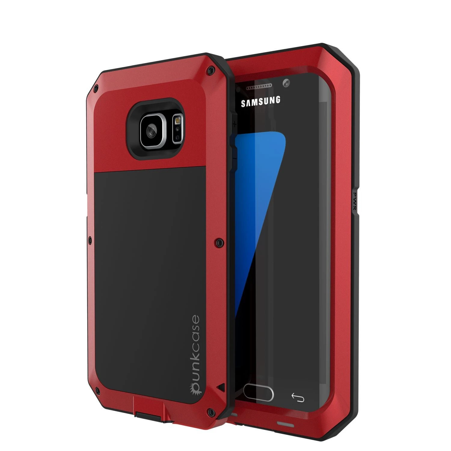 Galaxy S7 EDGECase, PUNKcase Metallic Red ShockproofSlim Metal Armor Case 3 Galaxy S7 EDGECase, PUNKcase Metallic Red ShockproofSlim Metal Armor Case