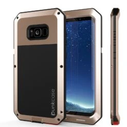 Galaxy S8+ PlusCase, PUNKcase Metallic Gold ShockproofSlim Metal Armor Case
