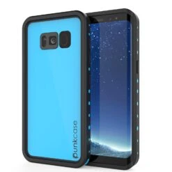Galaxy S8 Waterproof Case PunkCase StudStar Light Blue Thin 6.6ft Underwater IP68 ShockProof