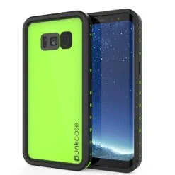 Galaxy S8 Plus Waterproof Case PunkCase StudStar Light Green Thin 6.6ft Underwater IP68 ShockProof