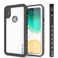IPhone X Waterproof IP68 Case, Punkcase [White] [StudStar Series] [Slim Fit] [Dirtproof] -Phone Vibe Shop perspektive studstar iphone8