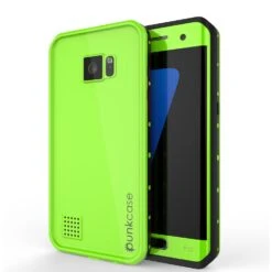 Galaxy S7 EDGE Waterproof Case PunkCase StudStar Light Green Thin 6.6ft Underwater IP68 ShockProof