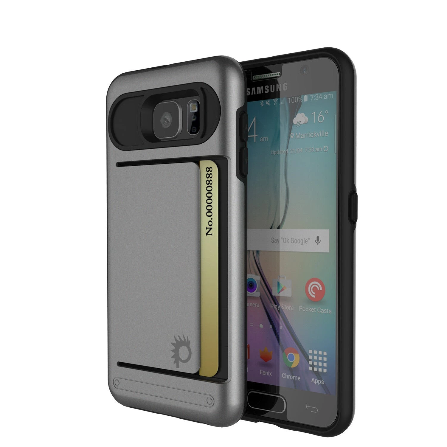 Galaxy S6 Case PunkCase CLUTCH Grey Series Slim Armor Soft Cover Case W/ Tempered Glass 3 Galaxy S6 Case PunkCase CLUTCH Grey Series Slim Armor Soft Cover Case W/ Tempered Glass