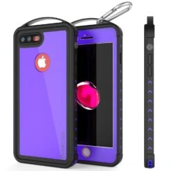 IPhone 8+ Plus Waterproof Case, Punkcase ALPINE Series, Purple | Heavy Duty Armor Cover
