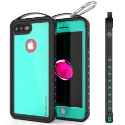 IPhone 7+ Plus Waterproof Case, Punkcase ALPINE Series, Teal | Heavy Duty Armor Cover