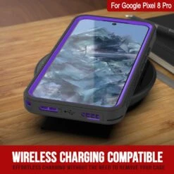 Google Pixel 8 Pro Waterproof Case, Punkcase [Extreme Series] Armor Cover W/ Built In Screen Protector [Purple] -Phone Vibe Shop pixel 8 pro waterproof case punkcase extreme series slim fit ip68 certified shockproof snowproof dirtproof military grade rugged innovative design armor cover w built in screen 8 1409