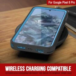 Google Pixel 8 Pro Waterproof Case, Punkcase [Extreme Series] Armor Cover W/ Built In Screen Protector [Light Blue] -Phone Vibe Shop pixel 8 pro waterproof case punkcase extreme series slim fit ip68 certified shockproof snowproof dirtproof military grade rugged innovative design armor cover w built in screen 8 451d