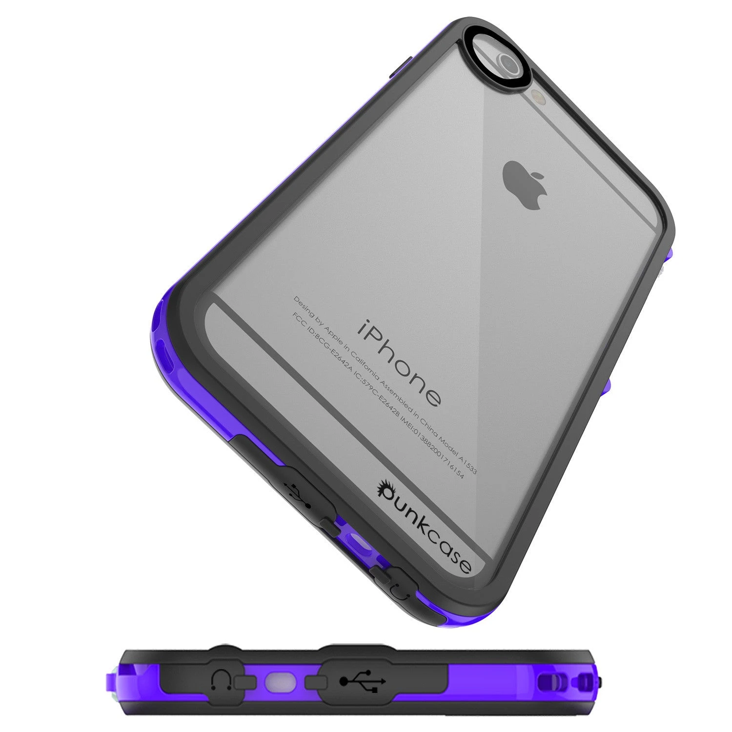Apple IPhone 7/6s/6 Waterproof Case, PUNKcase CRYSTAL 2.0 Purple W/ Attached Screen Protector| Warranty 8 Apple IPhone 7/6s/6 Waterproof Case, PUNKcase CRYSTAL 2.0 Purple W/ Attached Screen Protector| Warranty - Image 6