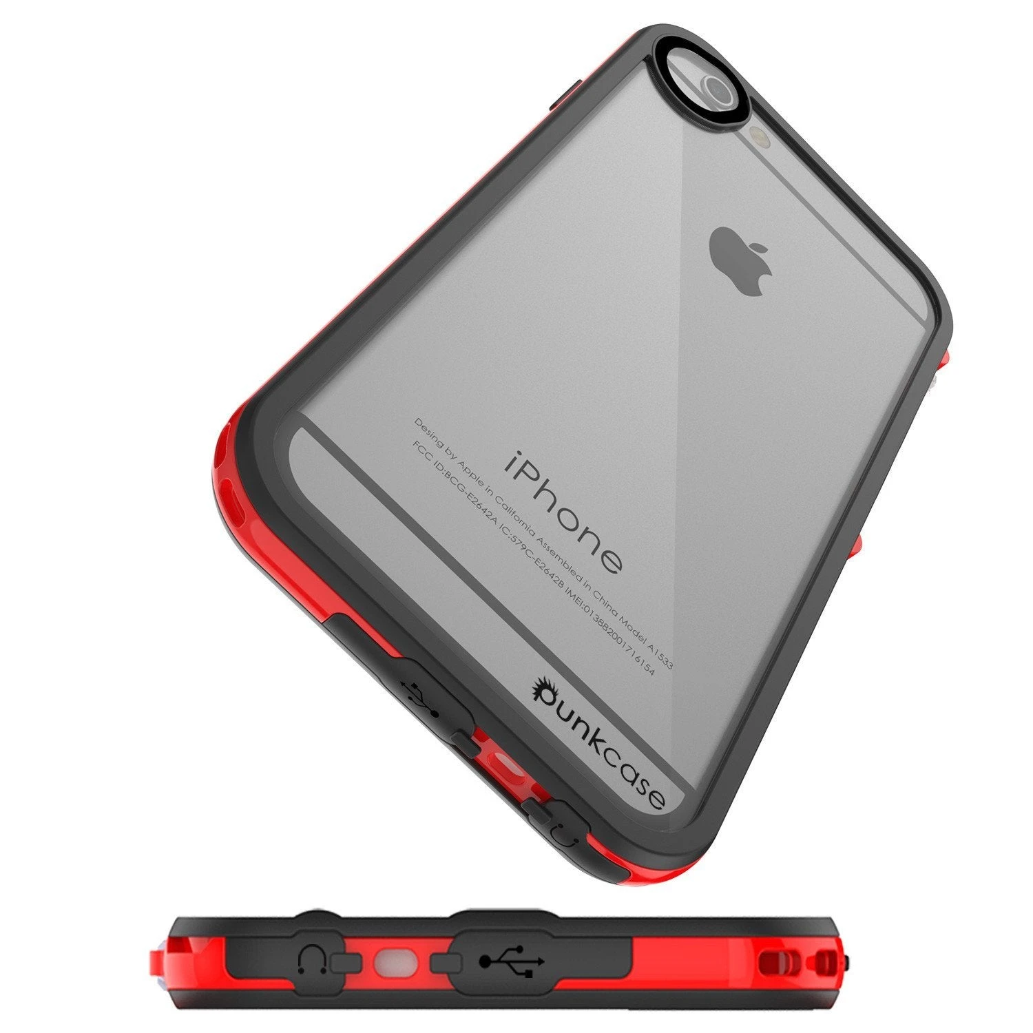Apple IPhone 8 Waterproof Case, PUNKcase CRYSTAL 2.0 Red W/ Attached Screen Protector| Warranty 8 Apple IPhone 8 Waterproof Case, PUNKcase CRYSTAL 2.0 Red W/ Attached Screen Protector| Warranty - Image 6