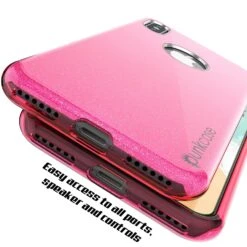 IPhone X Case, Punkcase Galactic 2.0 Series Ultra Slim W/ Tempered Glass Screen Protector | [Pink] -Phone Vibe Shop port galactic 2 c170c5fa 7f2d 4642 8d6e 8ef707b164ad