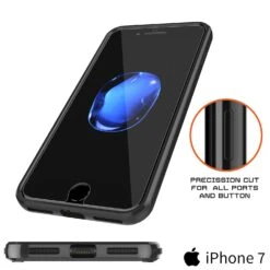 IPhone 7 Case Punkcase® LUCID 2.0 Black Series W/ PUNK SHIELD Screen Protector | Ultra Fit -Phone Vibe Shop port lucid 2 iphone 7plus
