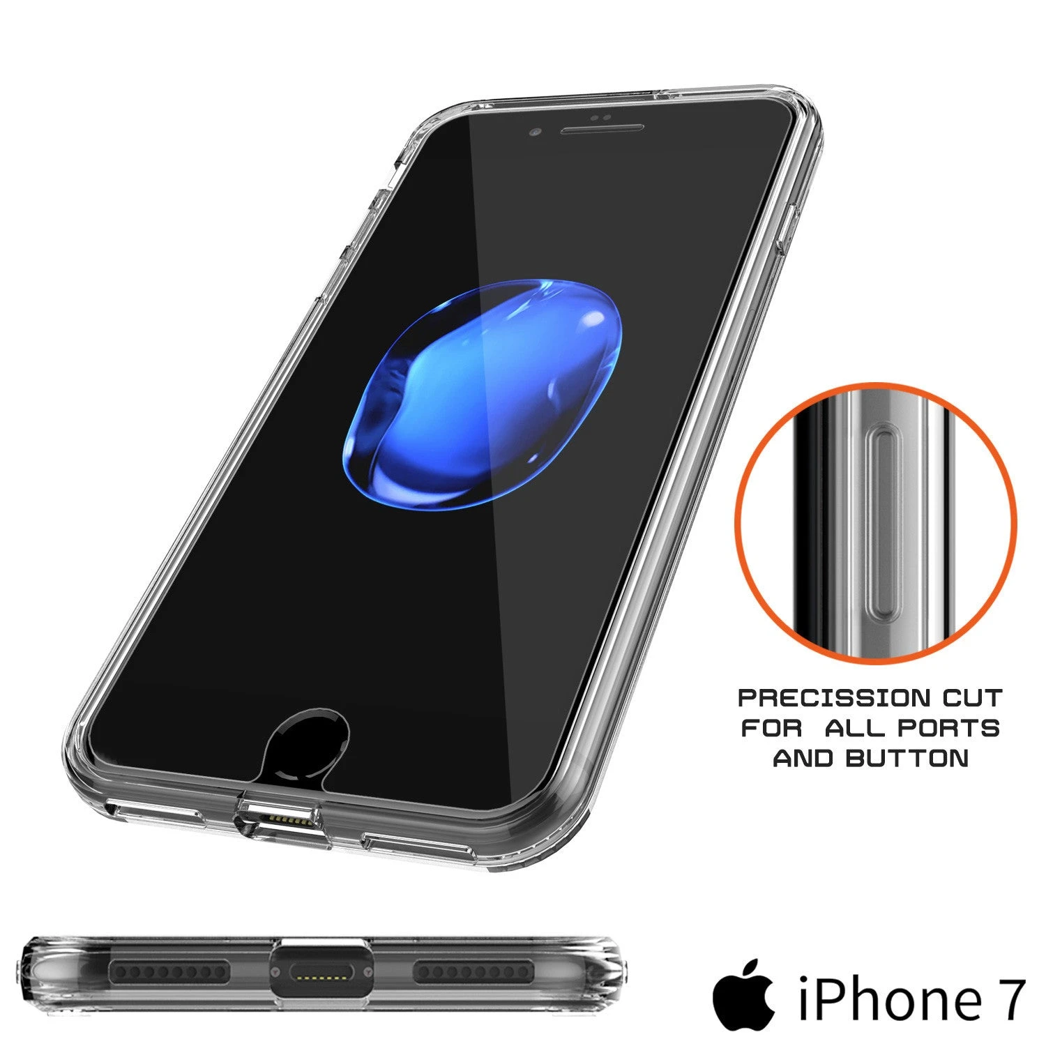 IPhone 7 Case Punkcase® LUCID 2.0 Clear Series Series W/ PUNK SHIELD Screen Protector | Ultra Fit 5 IPhone 7 Case Punkcase® LUCID 2.0 Clear Series Series W/ PUNK SHIELD Screen Protector | Ultra Fit - Image 3