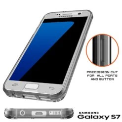 S7 Case Punkcase® LUCID 2.0 Crystal Black Series W/ PUNK SHIELD Glass Screen Protector | Ultra Fit -Phone Vibe Shop port lucid 2 samsung s7 flat 2bce875a 0bc4 4b98 9e83 c9b58eae3500