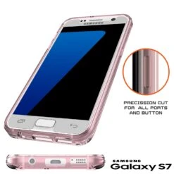 S7 Case Punkcase® LUCID 2.0 Crystal Pink Series W/ PUNK SHIELD Glass Screen Protector | Ultra Fit -Phone Vibe Shop port lucid 2 samsung s7 flat 684987a4 9dc0 4e48 ba36 6240fde38add