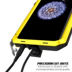 Galaxy S9 Plus Metal Case, Heavy Duty Military Grade Rugged Armor Cover [shock Proof] Hybrid Full Body Hard Aluminum & TPU Design [non Slip] W/ Prime Drop Protection For Samsung Galaxy S9 Plus [Neon] -Phone Vibe Shop port metallic case Galaxy S9 cc0a796b 0c8e 4737 9210 a4c0f1618ce8