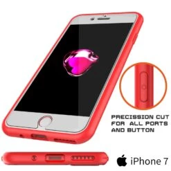 IPhone SE (4.7") Case [MASK Series] [RED] Full Body Hybrid Dual Layer TPU Cover W/ Protective Tempered Glass Screen Protector -Phone Vibe Shop port themask iphone 7 b9f7fab3 5229 41a6 bb97 51b48cdc37d3