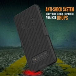 Punkcase Galaxy S10 Case With Screen Protector, Holster Belt Clip [Black] -Phone Vibe Shop productsgalaxy s10 case punkcase with screen protector holster belt clip built in kickstand non slip dual layer hybrid tpu full body protection thin fit for samsung galaxy s10 black 5