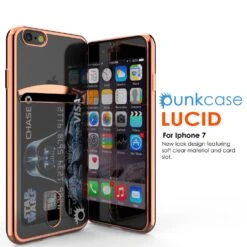 IPhone 7 Case, PUNKCASE® LUCID Rose Gold Series | Card Slot | SHIELD Screen Protector | Ultra Fit -Phone Vibe Shop prspektive2 lucid iphone 7 577f28e3 1e3c 4053 9e4c 0c6c2820db24