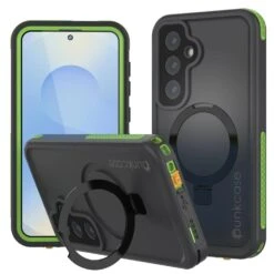 Galaxy S25 Waterproof Case [Kickstud 2.0 Series] Protective IP68 Cover W/Screen Protector & Kickstand [Green]