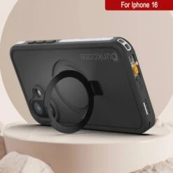 IPhone 16 Waterproof Case [Kickstud 2.0 Series] Protective IP68 Cover W/Screen Protector & Kickstand [White] -Phone Vibe Shop punkcase for iphone 16 waterproof case kickstud 2 0 seriess protective ip68 certified cover w screen protector kickstand ultra slim 360 protection slim fit innovative design 8 23bc744