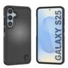 PunkCase Galaxy S25 Case, [Spartan 2.0 Series] Clear Rugged Heavy Duty Cover [Black] -Phone Vibe Shop punkcase galaxy s25 case spartan 2 series clear rugged heavy duty cover with military standards ultra slim light 360 full body protection 1