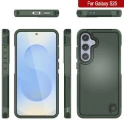 PunkCase Galaxy S25 Case, [Spartan 2.0 Series] Clear Rugged Heavy Duty Cover [Dark Green] -Phone Vibe Shop punkcase galaxy s25 case spartan 2 series clear rugged heavy duty cover with military standards ultra slim light 360 full body protection 5 4be03030 5e88 4bda a32b de74dc4db0d9