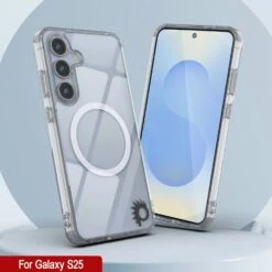 Galaxy S25 Magnetic Wireless Charging Case [Clear Acrylic Series] [Non-Slip] For Galaxy S25 [Clear] -Phone Vibe Shop punkcase galaxy s25 magsafe case clear acrylic series for galaxy s25 5g 6 8 2025 black lightweight sturdy transparent non yellowing long lasting excellent design non slip grip 7 496c3