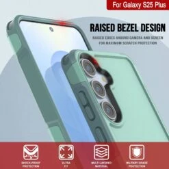 PunkCase Galaxy S25+ Plus Case, [Spartan 2.0 Series] Clear Rugged Heavy Duty Cover [Teal] -Phone Vibe Shop punkcase galaxy s25 plus case spartan 2 series rugged heavy duty cover with military standards ultra slim light 360 full body protection 4 838b2213 343b 4a0a b4f6 04eb13f46076