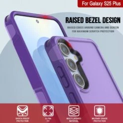 PunkCase Galaxy S25+ Plus Case, [Spartan 2.0 Series] Clear Rugged Heavy Duty Cover [Purple] -Phone Vibe Shop punkcase galaxy s25 plus case spartan 2 series rugged heavy duty cover with military standards ultra slim light 360 full body protection 4 8c5b780d 709e 4ad0 bc5c 9377bb6f2972