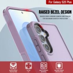 PunkCase Galaxy S25+ Plus Case, [Spartan 2.0 Series] Clear Rugged Heavy Duty Cover [Lilac] -Phone Vibe Shop punkcase galaxy s25 plus case spartan 2 series rugged heavy duty cover with military standards ultra slim light 360 full body protection 4 c9729cda c766 449b 9597 505f25b89d80