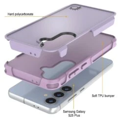PunkCase Galaxy S25+ Plus Case, [Spartan 2.0 Series] Clear Rugged Heavy Duty Cover [Lilac] -Phone Vibe Shop punkcase galaxy s25 plus case spartan 2 series rugged heavy duty cover with military standards ultra slim light 360 full body protection 6 66a242e8 066b 484e b69f 42845b0df8e7