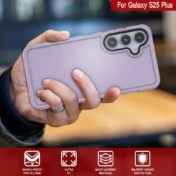 PunkCase Galaxy S25+ Plus Case, [Spartan 2.0 Series] Clear Rugged Heavy Duty Cover [Lilac] -Phone Vibe Shop punkcase galaxy s25 plus case spartan 2 series rugged heavy duty cover with military standards ultra slim light 360 full body protection 7 1d2961a0 7b13 4940 9f87 8b1c349759be