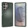 PunkCase Galaxy S25 Ultra Case, [Spartan 2.0 Series] Clear Rugged Heavy Duty Cover [Dark Green]