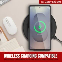 PunkCase Galaxy S25 Ultra Case, [Spartan 2.0 Series] Clear Rugged Heavy Duty Cover [Black] -Phone Vibe Shop punkcase galaxy s25 ultra case spartan 2 series rugged heavy duty cover with military standards ultra slim light 360 full body protection 3