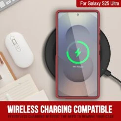 PunkCase Galaxy S25 Ultra Case, [Spartan 2.0 Series] Clear Rugged Heavy Duty Cover [Red] -Phone Vibe Shop punkcase galaxy s25 ultra case spartan 2 series rugged heavy duty cover with military standards ultra slim light 360 full body protection 3 ff700c92 86b8 43ad 899b a0bc39b839c1