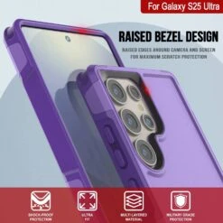 PunkCase Galaxy S25 Ultra Case, [Spartan 2.0 Series] Clear Rugged Heavy Duty Cover [Purple] -Phone Vibe Shop punkcase galaxy s25 ultra case spartan 2 series rugged heavy duty cover with military standards ultra slim light 360 full body protection 4 347ae988 7edd 4bbf b34b e97c6ecad836