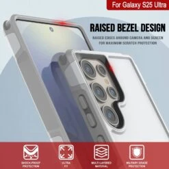 PunkCase Galaxy S25 Ultra Case, [Spartan 2.0 Series] Clear Rugged Heavy Duty Cover [White] -Phone Vibe Shop punkcase galaxy s25 ultra case spartan 2 series rugged heavy duty cover with military standards ultra slim light 360 full body protection 4 f542a3bb a11c 4d9f a1f4 712187aa0e82