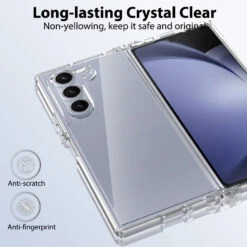 Galaxy Z Fold6 Case [Clear Acrylic Series] [Non-Slip] For Galaxy Z Fold6 [Grey] -Phone Vibe Shop punkcase galaxy z fold6 case clear acrylic series for galaxy z fold6 5g 7 6 2024 Grey lightweight sturdy transparent non yellowing long lasting excellent 4 aed7eda0 095f 48ba 9b1a 9cb