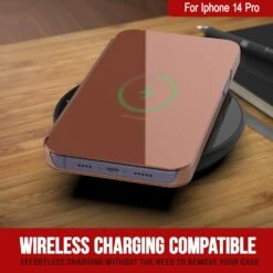 Punkcase IPhone 14 Pro Reflector Case Protective Flip Cover [Rose] -Phone Vibe Shop punkcase iphone 14 pro reflector case protective flip cover scratch resistant translucent mirror plated front non slip pu leather back integrated kickstand compatible apple 6