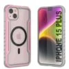 Punkcase IPhone 15 Plus Armor Stealth MAG Defense Case Protective Military Grade Multilayer Cover [Rose-Gold] -Phone Vibe Shop punkcase iphone 15 armor stealth defense series ultra thin protective military grade multilayer cover w aluminum frame clear back ultimate drop protection for your iphone 1 1da52959 1