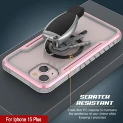 Punkcase IPhone 15 Plus Armor Stealth MAG Defense Case Protective Military Grade Multilayer Cover [Rose-Gold] -Phone Vibe Shop punkcase iphone 15 armor stealth defense series ultra thin protective military grade multilayer cover w aluminum frame clear back ultimate drop protection for your iphone 3 bcd8ced1 8