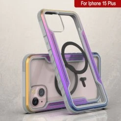 Punkcase IPhone 15 Plus Armor Stealth MAG Defense Case Protective Military Grade Multilayer Cover [Rainbow] -Phone Vibe Shop punkcase iphone 15 armor stealth defense series ultra thin protective military grade multilayer cover w aluminum frame clear back ultimate drop protection for your iphone 6 7dfbd356 6
