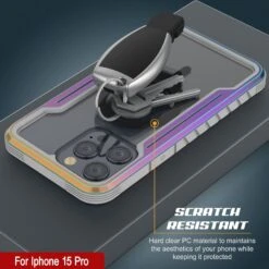 Punkcase IPhone 15 Pro Armor Stealth MAG Defense Case Protective Military Grade Multilayer Cover [Rainbow] -Phone Vibe Shop punkcase iphone 15 pro armor stealth defense series ultra thin protective military grade multilayer cover aluminum frame clear ultimate drop protection for your iphone 3 d3376f6b 23ab