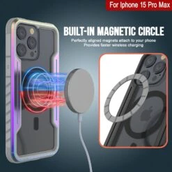Punkcase IPhone 15 Pro Max Armor Stealth MAG Defense Case Protective Military Grade Multilayer Cover [Rainbow] -Phone Vibe Shop punkcase iphone 15 pro max armor stealth defense series ultra thin protective military grade multilayer cover w aluminum frame clear back ultimate protection 7 af4daeed ffbb 475d ab9a