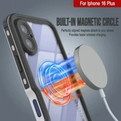 IPhone 16 Plus Waterproof IP68 Case, Punkcase [White] [StudStar Series] [Slim Fit] [Dirtproof] -Phone Vibe Shop punkcase iphone 16 plus waterproof aluminum case metal extreme 3 0 series ip68 rugged bumper cover w buillt in screen protector ultimate dual layer military grade 4 33e47598 a667 430d