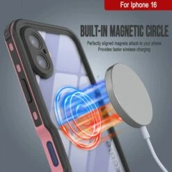 IPhone 16 Waterproof IP68 Case, Punkcase [Pink] [StudStar Series] [Slim Fit] [Dirtproof] -Phone Vibe Shop punkcase iphone 16 waterproof aluminum case metal extreme 3 0 series ip68 rugged bumper cover w buillt in screen protector ultimate dual layer military grade 4 a75dcf9c 6446 4e1b a4a8