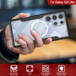 Punkcase S25 Ultra Armor Stealth Case Protective Military Grade Multilayer Cover [Black] -Phone Vibe Shop punkcase s25 ultra armor stealth defense series ultra thin protective military grade multilayer cover w aluminum frame clear back ultimate drop protection 6 070bc419 f576 4047 a192 9b6580591f6d