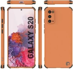 Punkcase Protective & Lightweight TPU Case [Sunshine Series] For Galaxy S20 [Orange] -Phone Vibe Shop punkcase designed for galaxy s20 case sunshine series protective lightweight tpu case w shock absorbing corners compatible w galaxy s20 2020 antishock slim 35
